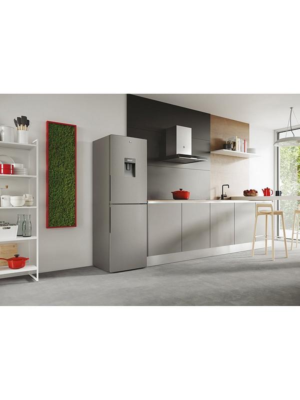 Hoover H-FRIDGE 300 HOCT3L517EWSK-1 55cm Wide, Low Frost Fridge Freezer with non-plumbed Water Dispenser - Silver - Image 6